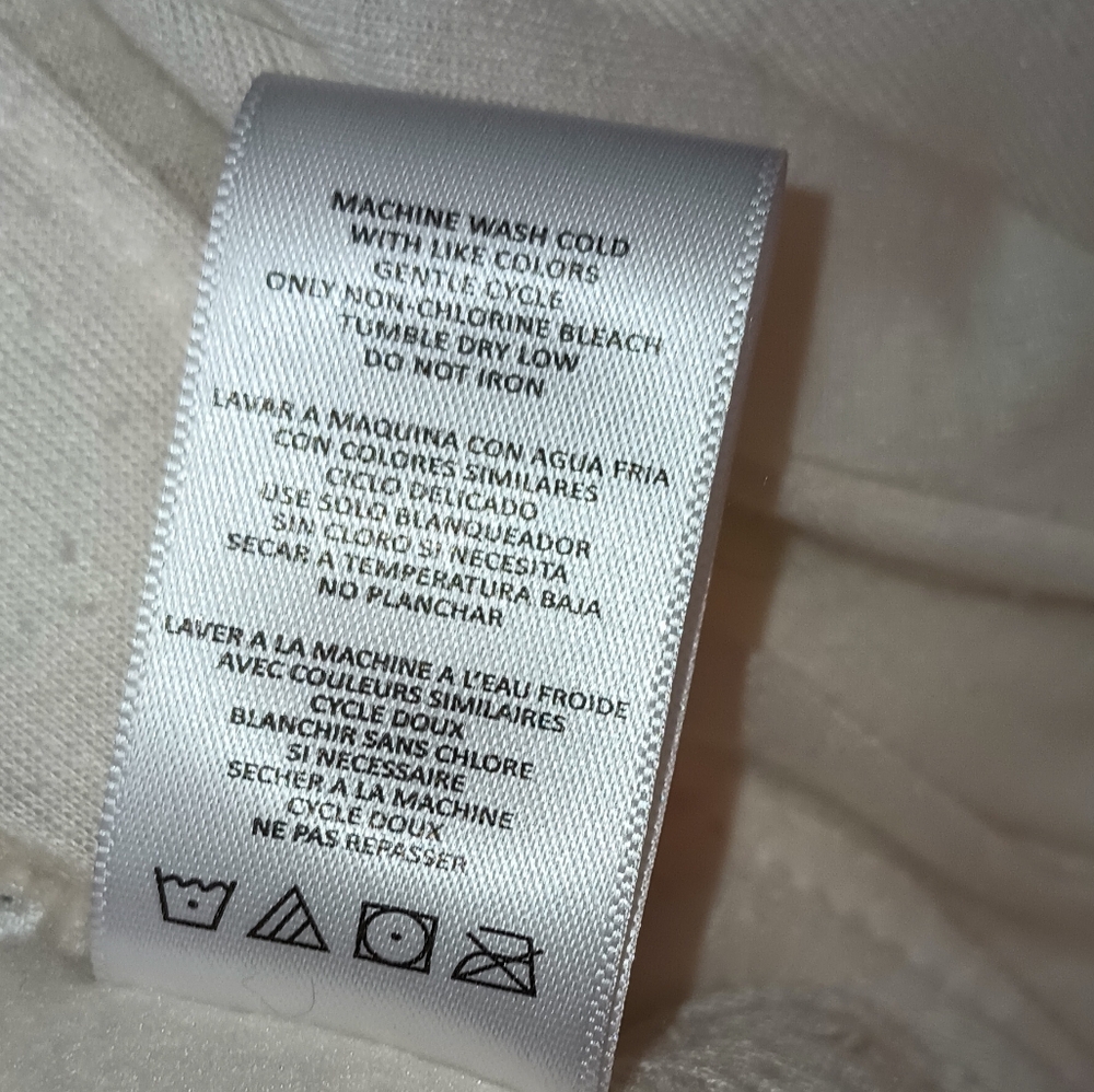 Calvin Klein Cream Teddy Fleece Jacket M - Picture 7 of 11